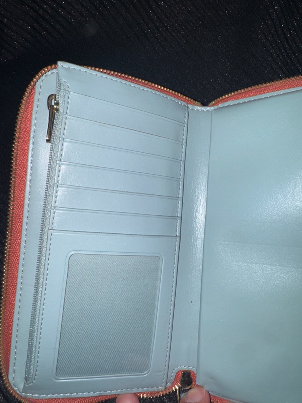 Coach Coral Sunglasses Print Wristlet Wallet with Light Blue Strap - Picture 6 of 8